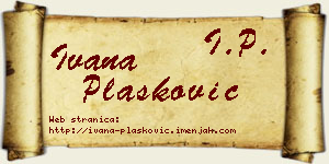 Ivana Plasković vizit kartica